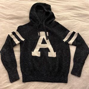 A&F Women Navy Blue Hoodie